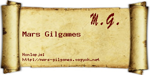 Mars Gilgames névjegykártya